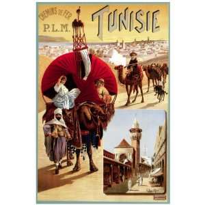 11x 14 Poster. Tunisie, Chemins de Fer Poster. Decor with Unusual 