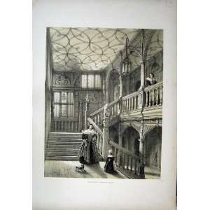    Nash 1840 Grand Staircase Knowle House Kent England