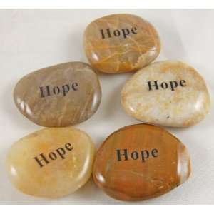  Set of 5 Hope River Rock Word Stones 