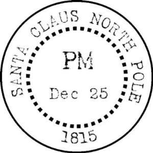  Santa Claus Postmark rubber stamp: Arts, Crafts & Sewing