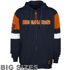 Chicago Bears Navy Blue Big Sizes End Around Hoody Sweatshirt:  