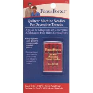  Fons & Porter Machine Needles For Decorative Threa [Office 