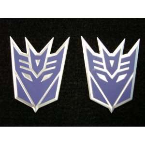  Transformers Decepticons Aluminum Emblems Purple 