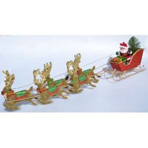  Tass Designs Peters Flying Santa Tree Ornament: Home 