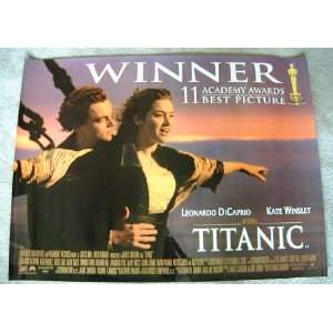  Titanic   Leonardo DiCaprio   British Movie Poster   30 x 