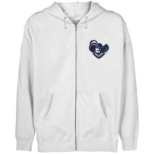 NCAA Xavier Musketeers Youth White Logo Applique Full Zip Hoody 