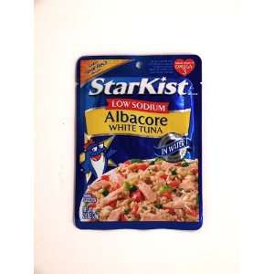 StarKist LOW SODIUM Albacore White Tuna In Water Pouch 2.6 oz (Pack of 