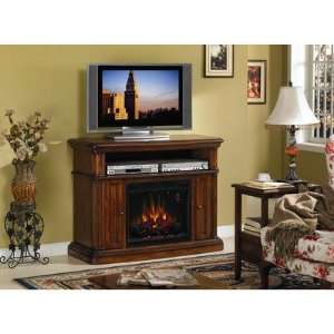 Mapleton Electric Fireplace in Provinicial Pecan with 