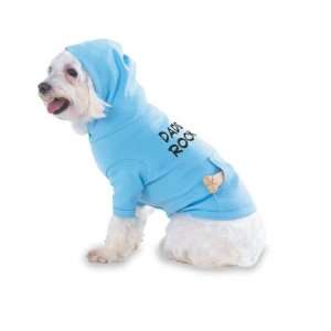 Dads Rock Hooded (Hoody) T Shirt with pocket for your Dog or Cat Size 