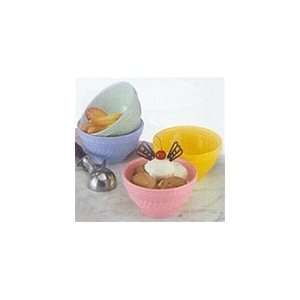  Colorful Ice Cream Bowls Set/4: Kitchen & Dining