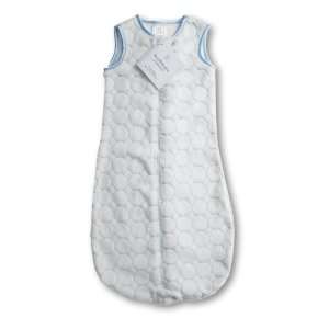   Swaddledesigns Zzzipme Sack Fuzzy Puff Circle, Blue, 6 12 Months: Baby