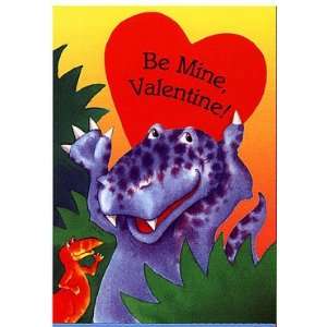  Box of 8 Dinosaur Valentines & Envelopes: Health 
