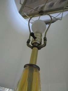 REGENCY MODERN PAIR TALL ALFREDO BARBINI MURANO LAMPS  