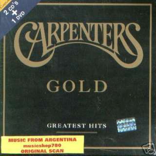 CARPENTERS, GOLD – GREATEST HITS 2 CD + DVD SET. FACTORY SEALED. IN 