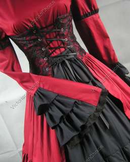   Corset Lolita Dress Ball Gown Prom Steampunk Punk 068 L  