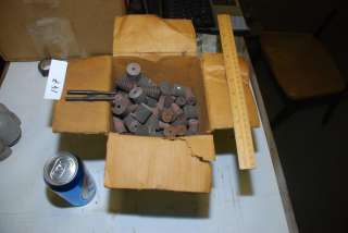 Lot of sanding drums, cones, sandpaper based. INV147  