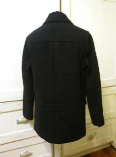 255 JCrew Slim Fit University Coat S black jacket  