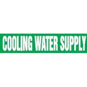COOLING WATER SUPPLY   Cling Tite Pipe Markers   outside diameter 2 1 