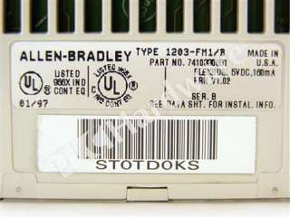 Allen Bradley 1203 FM1 & 1203 FB1 SCANport FLEX Module  