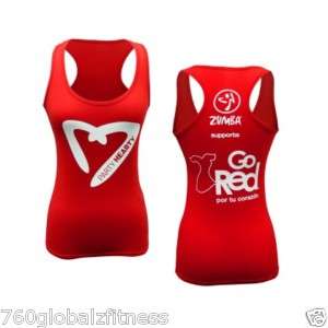Official Zumba Party Hearty GO RED racerback tank!  