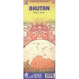  Bhutan 1380,000 Travel Map [Map] ITM Canada Books