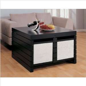  Devine Coffee Table with Four Baskets in Black: Kitchen 