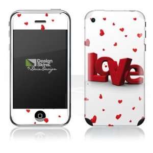  Design Skins for Apple iPhone 2G   3D Love Design Folie 