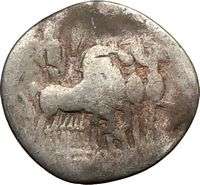 Roman Republic 130BC M. Vargunteius Rare Ancient Silver Coin JUPITER 