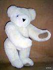 Vermont Teddy Bear Articulated 16 Made in USA Cream