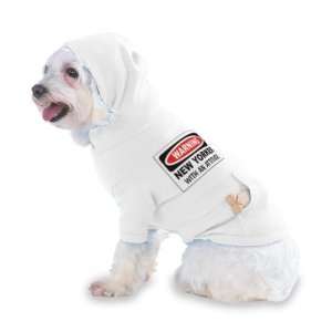  NEW YORKER WITH AN ATTITUDE Hooded T Shirt for Dog or Cat 
