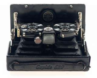 CUPIDO 620 VINTAGE STEREO CAMERA ICA ZEISS TESSAR LENS  