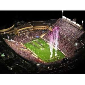   Fireworks over Amon G. Carter Stadium Canvas Photo