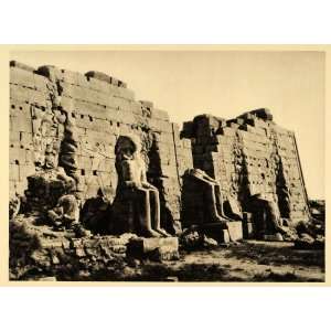  1929 Thebes Luxor Egypt Photogravure Amon Amun Karnak 