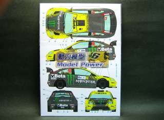 24 Ford Focus WRC Valentino Rossi Monza Rally show 2009 Decal Simil 