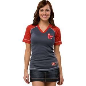  Boston Red Sox Nike Womens Cooperstown V Neck Jersey 
