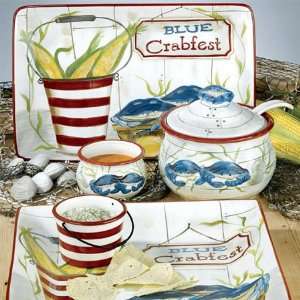  Sea Catch Chowder Bowls, Set of 4, By Kate McRostie 