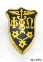 PSI OMEGA   Dental fraternity Vintage Caduceus Pledge Pin  