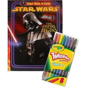  Star Wars Darth Vader Coloring Book Set with Twistables 