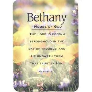  Bethany   Meaning of Bethany   Name Cards with Scripture 