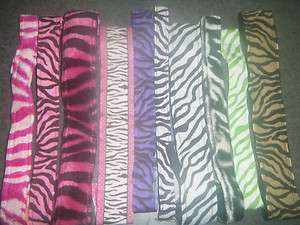 Custom Non Slip Headband Sweat Band Zebra Animal Print  