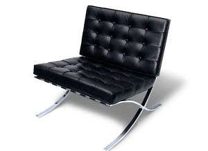Classic and Modern Furniture Black Leather Chair  