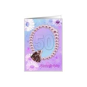  50 years Birthday card Card Toys & Games