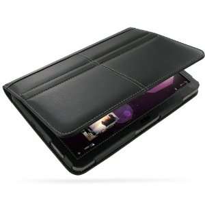   Black Leather Case for Samsung Galaxy Tab 10.1v GT P7100: Electronics