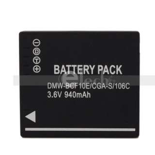 CGA S/106C DMW BCF10E CGA S009 Battery for Panasonic Lumix DMC TS3 DMC 