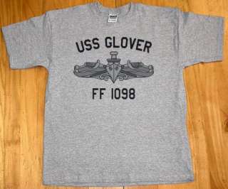 USN US Navy USS Glover FF 1098 Frigate T Shirt  