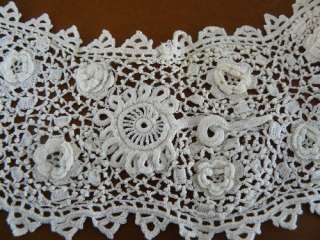antique handmade lace crochet & Youghal needlelace collars 