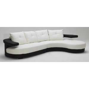  Vig Furniture Kk899 Black And White Ultra Modern Sectional 