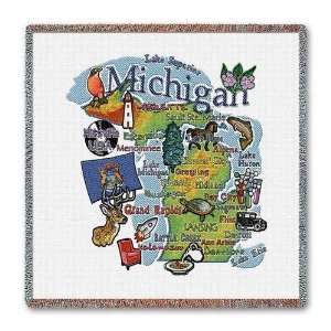    Michigan State Lap Square   54 x 54 Blanket/Throw: Home & Kitchen