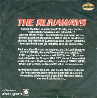 Single EP THE RUNAWAYS Cherry Bomb / Blackmail(1976)  