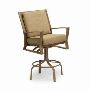  Granville Swivel Bar Stool with Cushions Finish: Textured 